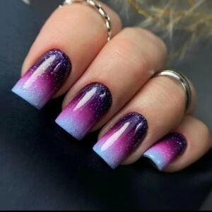 🔥3/$21 3 Color Ombre Press On Nails
